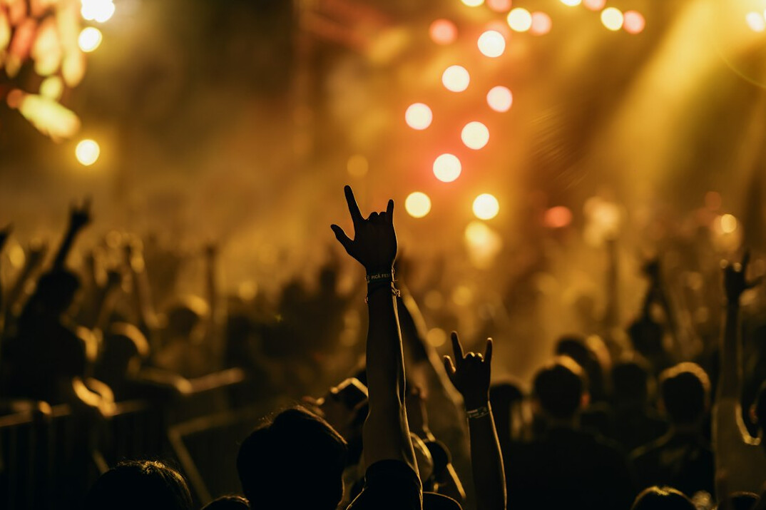 concert crowd cheering